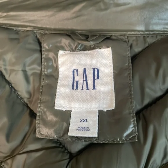 Gap Army Green Packable Down Alternative Jacket in XXL - Picture 5 of 6